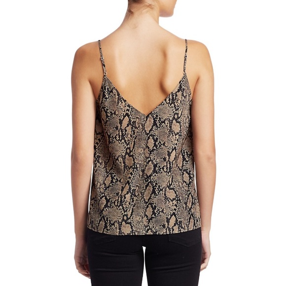 FRAME Silk Python Print Camisole - Picture 4 of 12